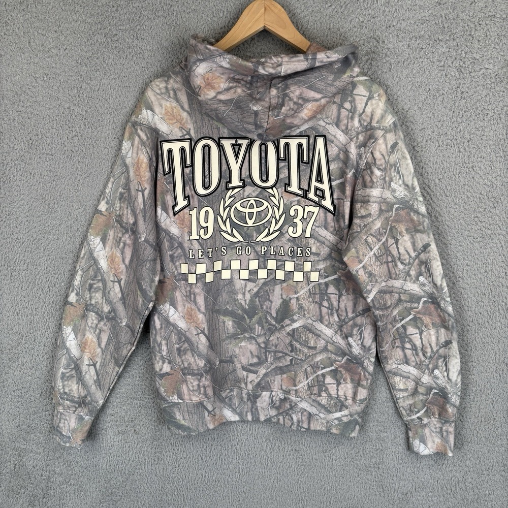NEW Toyota Camo Hoodie Sweatshirt Mens Small Embroidered Tundra Tacoma Racing